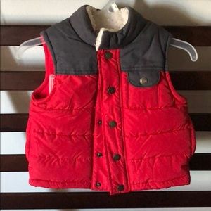 Red & Gray Vest Jacket